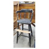 Antique Kids High Chair - 27" Seat Height