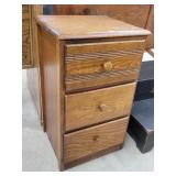 Vintage 3 Drawer End Table Cabinet - 16x27