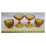 4 Fenton Candle Sticks