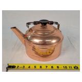 Polished Revere Copper Teapot 10"