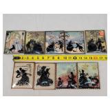 9- 4x5 Bubble Silhouette Pictures