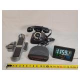 Alarm Clocks, Telephone, Foot Measurer