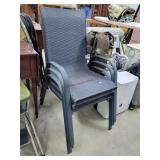 3- Stacking Patio Chairs
