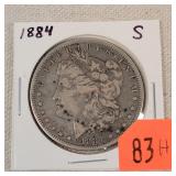 1884-S Morgan Silver Dollar