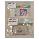 1948 Eine Deutsche Mark & 1993 Zehn Deutshe Mark