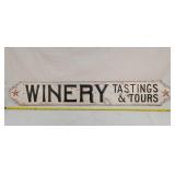 60" Wooden Winery Sign