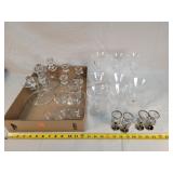 Clear Stem Glasses & Candle Holders