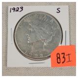 1923 Silver Peace Dollar