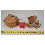 Frankoma Pottery Bean Pot, Mugs, & More