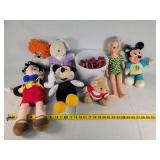Cartoon Stuffed Animals, Wood Bricks, & More