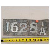 1628 IA Alum. Plate