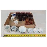 Cranberry & Other Glasses & Dutch Glass