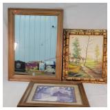 25x33 Mirror, Painting & Barn Print