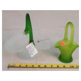 2- Frosted Glass Baskets