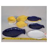 Fish Pottery Plates
