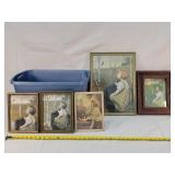 5- Vintage Girl / Bird Pictures