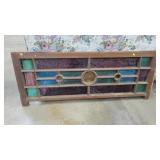 48" x 18" Vintage Stained Glass Window