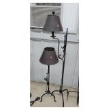 2- Floor Model Metal Lamps