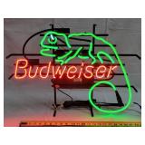 Neon Budweiser Lizard Light