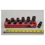 Snap-on 12pc SAE & Metric Knuckle 3/8 Sockets