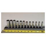 Snap-on 11pc 3/8" Metric Deep Socket Set