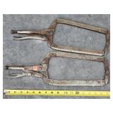 2- 10" Vise Grips Clamps