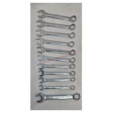11 Snap-on Metric & 1 SAE Wrenches