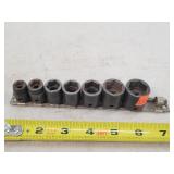 Snap-on 7pc 3/8 SAE Impact Socket Set