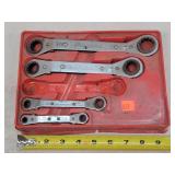 4pc Blue Point Ratchets Wrenches SAE