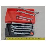 5- Metric 4- SAE Snap-on Wrenches