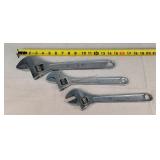 2- 12" & 1 - 15" Crescent Wrenches