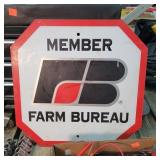 Farm Bureau Alum. Stop Sign 15"