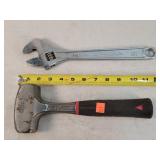 Mac 3lb Hammer & Mac 12" Crescent Wrench