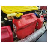 Dented 5 Gallon & 2 Gallon Gas Cans