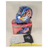 Auto Darkening Solar Power Welding Helmut &