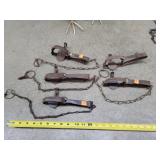 5- 3.5" Mixed Brands Long Spring Traps
