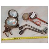 2- Hand Cranks, Vintage Lights, & More