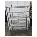 Metal 7 Tier Rolling Shelf Unit - 14" x 36" x 56"