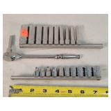 Snap-on 22pc 1/4" SAE Sockets & Ratchet Set