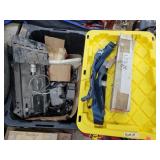 Tote of Misc Vintage Seat Belt Accessories