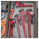 7 Pipe Wrenchs 5" - 12"