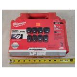 Milwaukee 8pc 3/4" Impact Socket Set - Metric