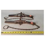 2- Newhouse 4" Dbl. Longspring Traps