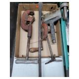 Ridgid Pipe Cutter, Tire Iron, Breast Drill