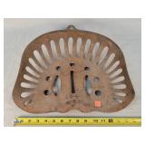 15" Antique Cast Iron Seat - 1 Small Crack