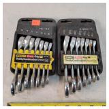 2- Stanley 7pc Stubby Wrench Sets - Metric & SAE