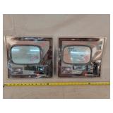 2- Left Peterson Universal Rear View Mirrors