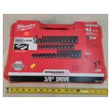 Milwaukee 43pc 3/8" Impact Socket Set