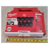 Milwaukee 8pc 3/4" Impact Socket Set - SAE