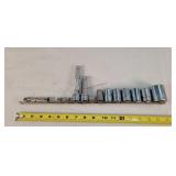 Snap-on 9pc 1/2" Sockets & Extensions